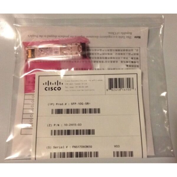 Transceptor SFP+ Cisco SFP-10GB-SR= 10GBASE-SR 850nm – Fibra Multimodo LC Holograma - Image 5