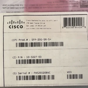 Transceptor SFP28 Cisco SFP-25G-SR 25GBASE-SR Multimodo 850nm